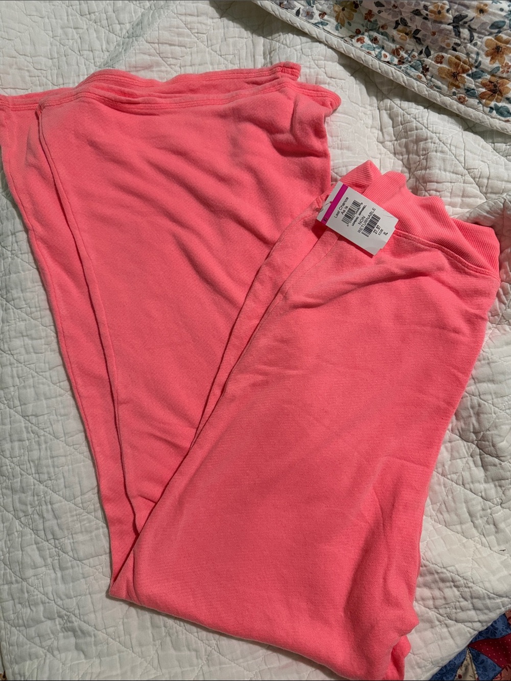 SKIMS Coral Pink Track Pants